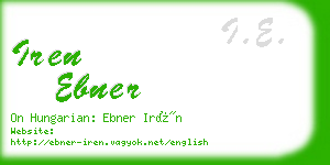 iren ebner business card